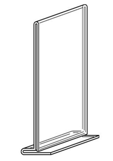 Displays Sobremesa verticales acrílicos "ECO" grosor 1,5 mm